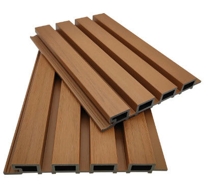 Wood Plastic Composite WPC Louver Panels Wall Cladding Outdoor 1 inch