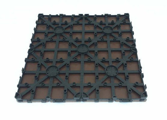 500x500mm Wood Plastic Composite Wpc Garden Tiles Decking Plank