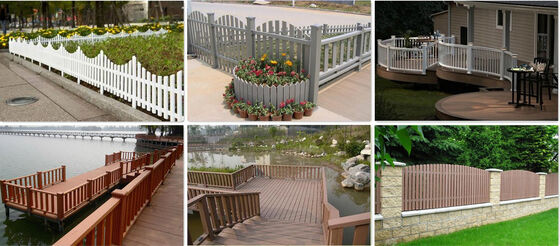 উল্লম্ব স্ল্যাট WPC বেড়া UV- আবাসিক সম্প্রদায়ের জন্য স্থিতিশীল