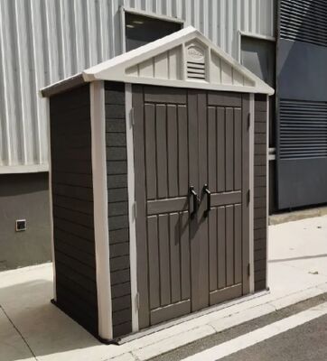 বায়ু প্রতিরোধী ক্লাস 8 হালকা স্বচ্ছ ছাদ পরিবেশ-বান্ধব বহিরঙ্গন WPC প্যানেল গার্ডেন টুল হাউস একত্রিত করা সহজ