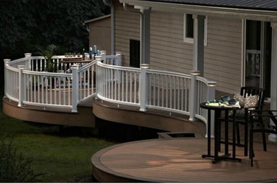 স্কুল ক্যাম্পাস বাউন্ডারির ​​জন্য 8FT লম্বা WPC ফেন্সিং অ্যান্টি-ওয়ার্প