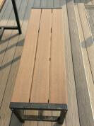 হট-সেলিং WPC গার্ডেন ফার্নিচার - ম্যাচিং বেঞ্চ সহ বাণিজ্যিক আউটডোর টেবিল