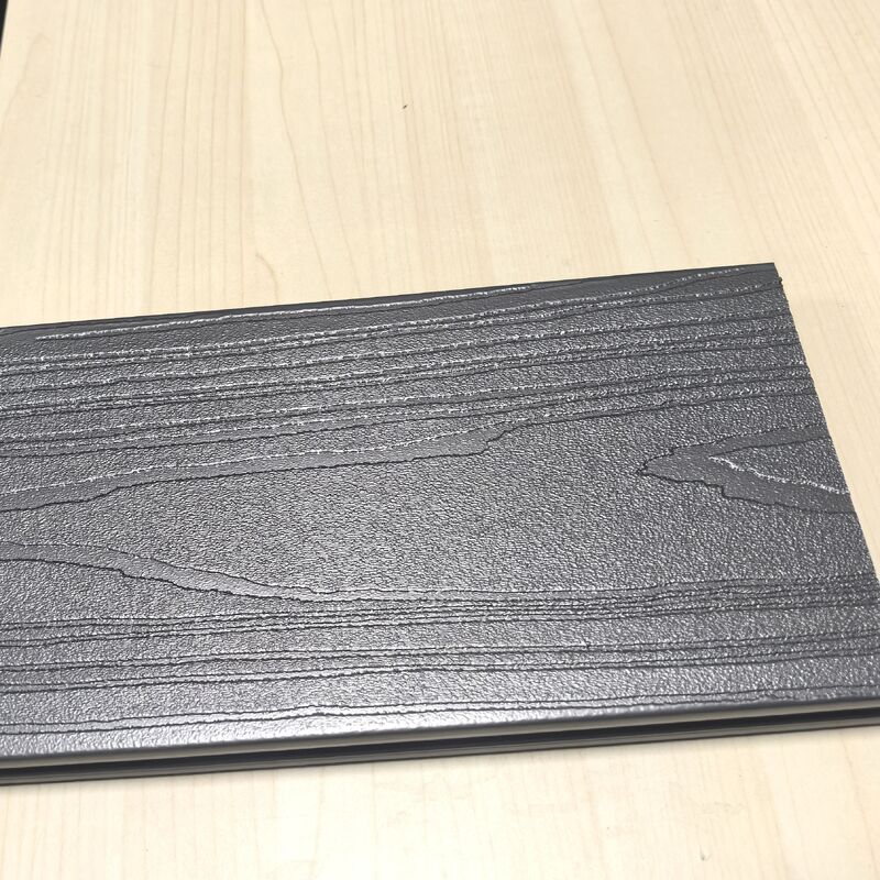 আর্কিটেকচারাল WPC ইন তরল ধাতু ফিনিশ গ্রাফাইট সিলভার WPC ডেকিং